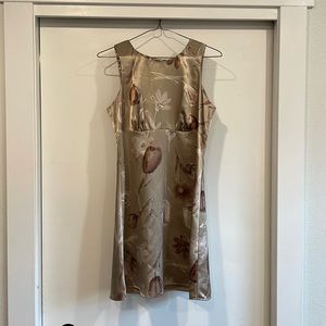 Vintage 90’s Byer Too! Dress. Size 7, light brown/champagne.